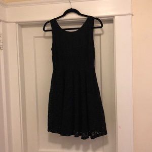 Short Black Monteau Dress